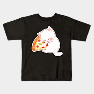 Snoozerina Whiskerbell, When You Love Pizza Too Much Kids T-Shirt